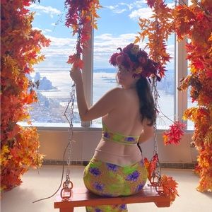 I Am Gia Floral Hawaiian Valera Print Maxi Dress